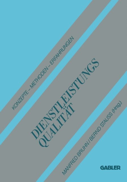 Manfred Bruhn - Dienstleistungsqualität, E-bok