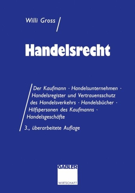 Willi Gro - Handelsrecht, E-bok