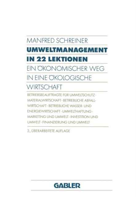 Manfred Schreiner - Umweltmanagement in 22 Lektionen, E-bok