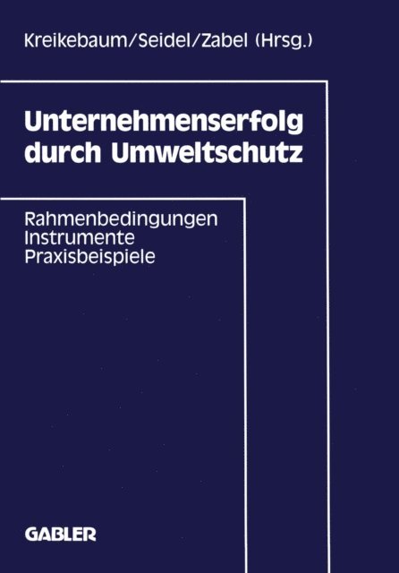 Hartmut Kreikebaum - Unternehmenserfolg durch Umweltschutz, E-bok. Tillgänglighet: Lägg i varukorg