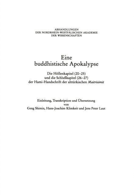 Shimin Geng - Eine Buddhistische Apokalypse, E-bok