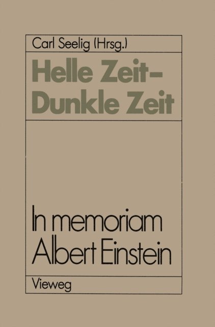 Carl Seelig - Helle Zeit — Dunkle Zeit, E-bok