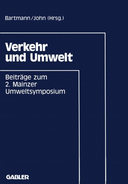 Hermann Bartmann - Verkehr und Umwelt, E-bok