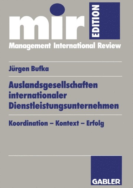 Jurgen Bufka - Auslandsgesellschaften internationaler Dienstleistungsunternehmen, E-bok