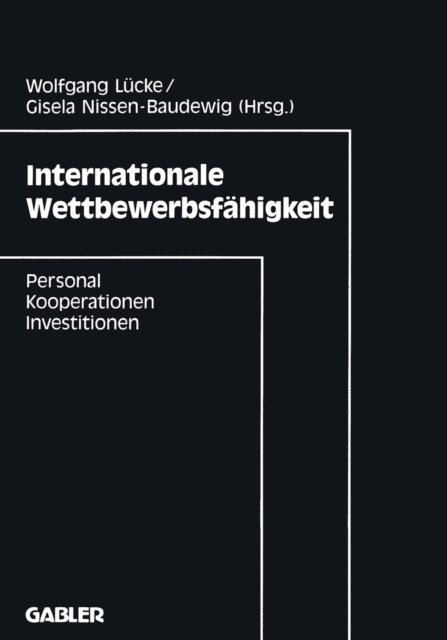 Gisela Nissen-Baudewig, Wolfgang Lucke - Internationale Wettbewerbsfähigkeit, E-bok