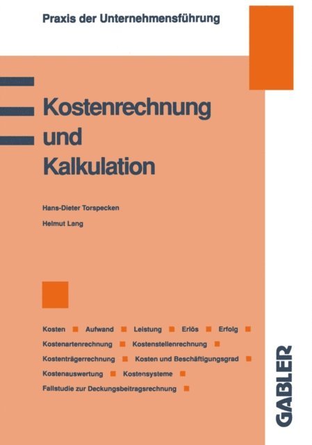 Helmut Lang - Kostenrechnung und Kalkulation, E-bok