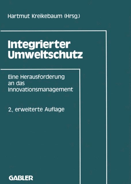 Hartmut Kreikebaum - Integrierter Umweltschutz, E-bok. Tillgänglighet: Lägg i varukorg