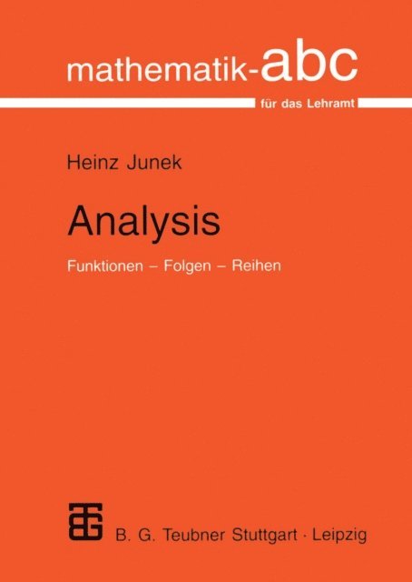 Heinz Junek - Analysis, E-bok