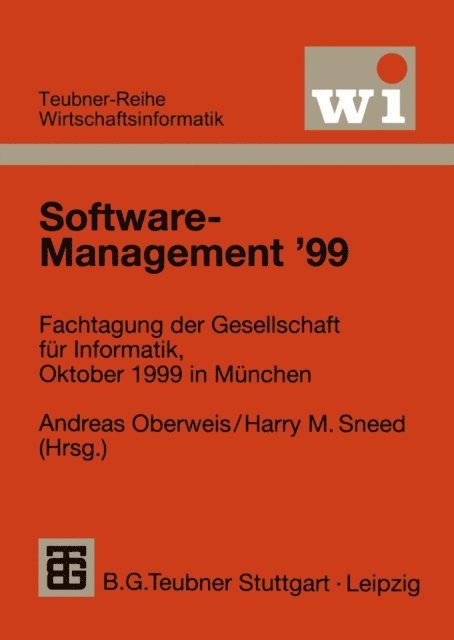 Harry M. Sneed, Andreas Oberweis - Software-Management ’99, E-bok