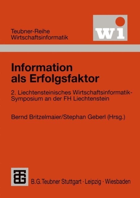 Stephan Geberl, Bernd Britzelmaier - Information als Erfolgsfaktor, E-bok