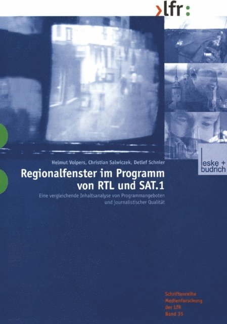Detlef Schnier, Christian Salwiczek, Helmut Volpers - Regionalfenster im Programm von RTL und SAT.1, E-bok