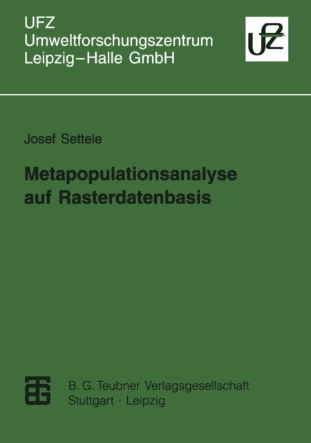 Josef Settele - Metapopulationsanalyse auf Rasterdatenbasis, E-bok