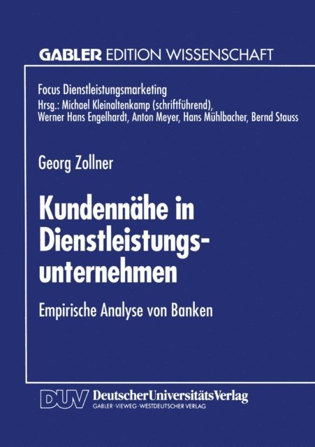 Georg Zollner - Kundennähe in Dienstleistungsunternehmen, E-bok