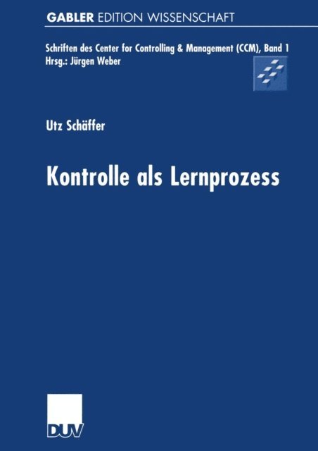 Utz Schaffer - Kontrolle als Lernprozess, E-bok