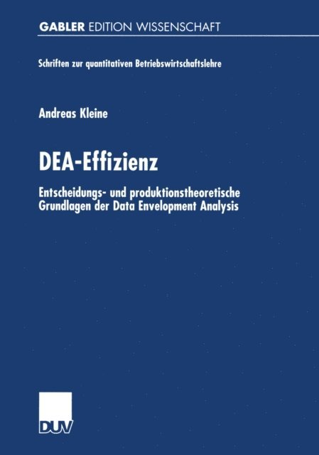 Andreas Kleine - DEA-Effizienz, E-bok