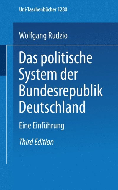 Wolfgang Rudzio - Das politische System der Bundesrepublik Deutschland, E-bok