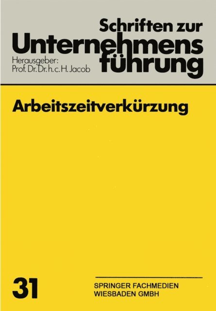 H. Jacob - Arbeitszeitverkürzung, E-bok