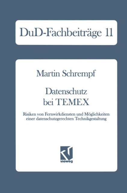 Martin Schrempf - Datenschutz bei TEMEX, E-bok