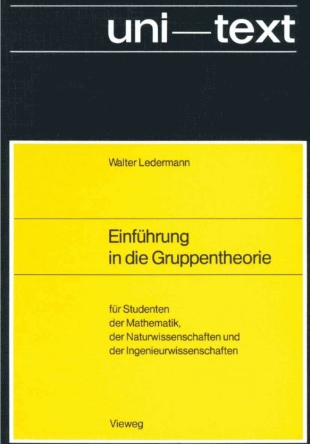 Walter Ledermann - Einführung in die Gruppentheorie, E-bok