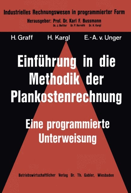 Helmut Graff - Einführung in die Methodik der Plankostenrechnung, E-bok