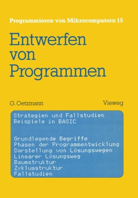 Gerhard Oetzmann - Entwerfen von Programmen, E-bok