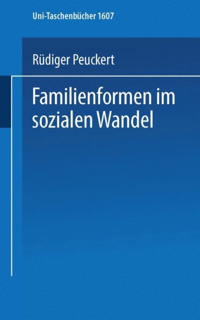 Rudiger Peuckert - Familienformen im sozialen Wandel, E-bok