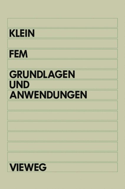 Bernd Klein - FEM, E-bok