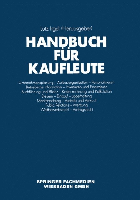 Lutz Irgel - Handbuch für Kaufleute, E-bok
