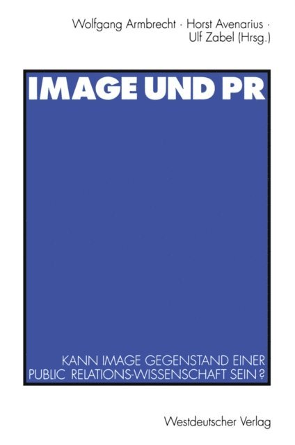 Wolfgang Armbrecht - Image und PR, E-bok