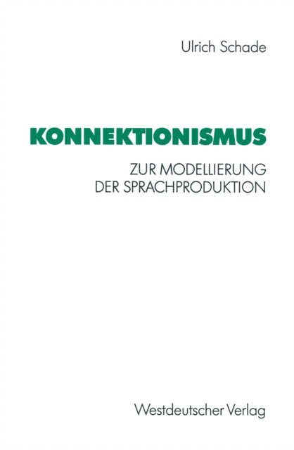 Ulrich Schade - Konnektionismus, E-bok