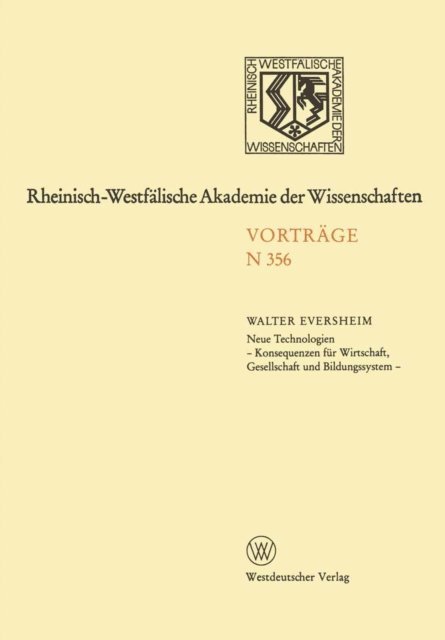 Walter Eversheim - Natur-, Ingenieur- und Wirtschaftswissenschaften, E-bok
