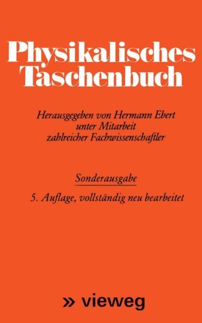 Hermann Ebert - Physikalisches Taschenbuch, E-bok