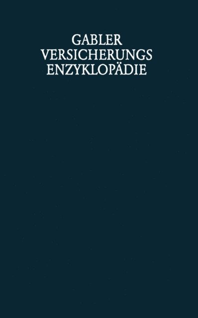 Reimer Schmidt, Heinz Leo Muller-Lutz, Walter Groe - Rechtslehre des Versicherungswesens, E-bok