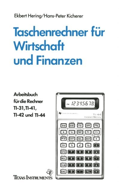 Ekbert Hering - Taschenrechner für Wirtschaft und Finanzen, E-bok