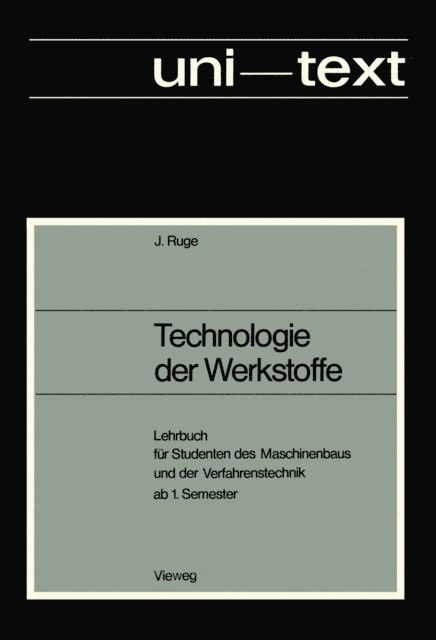 Jurgen Ruge - Technologie der Werkstoffe, E-bok
