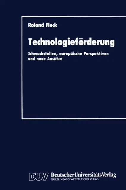 Roland Fleck - Technologieförderung, E-bok. Tillgänglighet: Lägg i varukorg