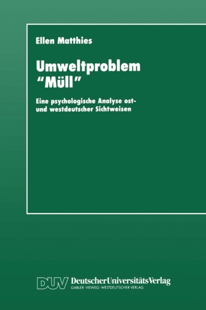 Ellen Matthies - Umweltproblem „Müll“, E-bok