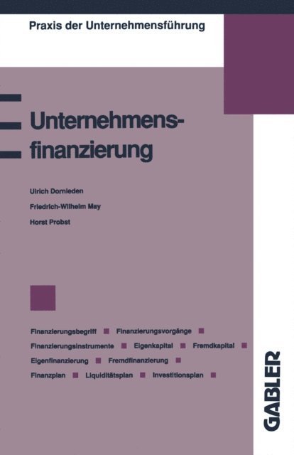 Ulrich Dornieden - Unternehmensfinanzierung, E-bok