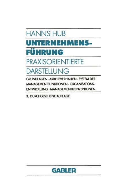 Hanns Hub - Unternehmensführung, E-bok