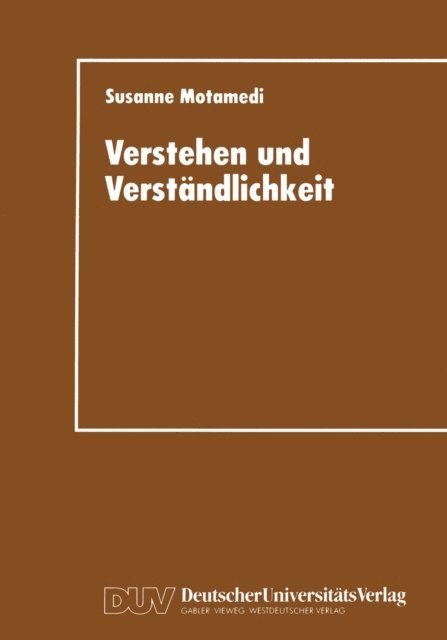 Susanne Klein - Verstehen und Verständlichkeit, E-bok