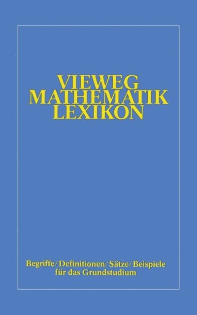 Otto Kerner - Vieweg-Mathematik-Lexikon, E-bok