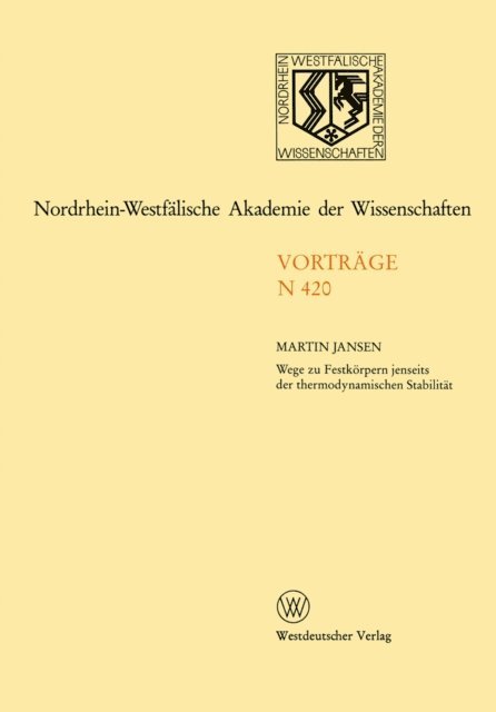 Martin Jansen - Nordrhein-Westfälische Akademie der Wissenschaften, E-bok