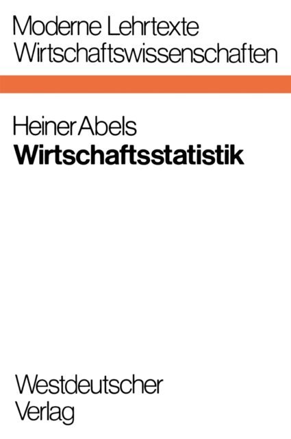 Heiner Abels - Wirtschaftsstatistik, E-bok