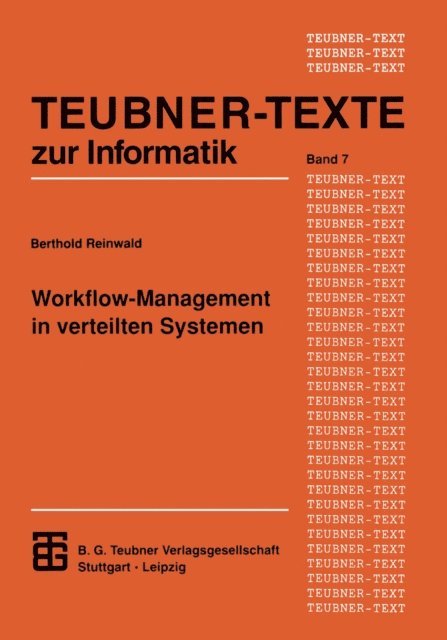 Berthold Reinwald - Workflow-Management in verteilten Systemen, E-bok