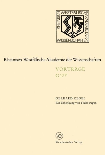 Gerhard Kegel - Zur Schenkung von Todes wegen, E-bok