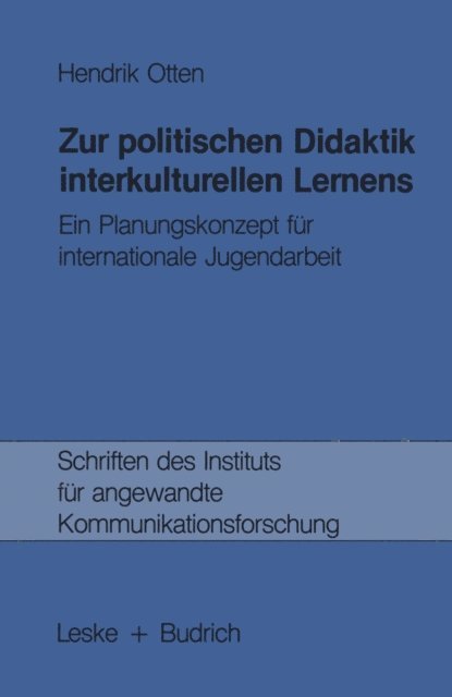 Hendrik Otten - Zur politischen Didaktik interkulturellen Lernens, E-bok