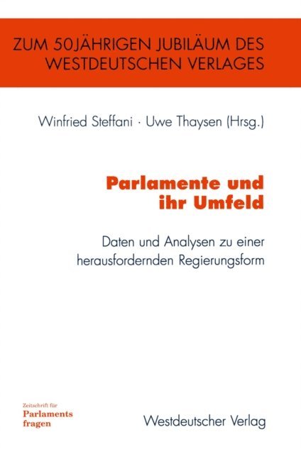Uwe Thaysen, Winfried Steffani - Parlamente und ihr Umfeld, E-bok