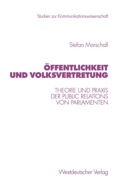 Stefan Marschall - Öffentlichkeit und Volksvertretung, E-bok