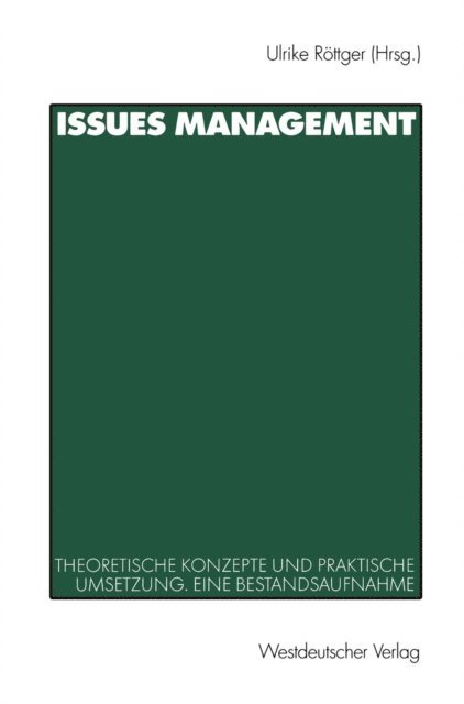 Ulrike Rottger - Issues Management, E-bok