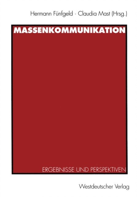Claudia Mast, Hermann Funfgeld - Massenkommunikation, E-bok